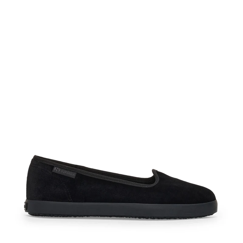 2441 VELVET BALLERINA - Ballerine - Ballerina - Woman - Total Black-Black