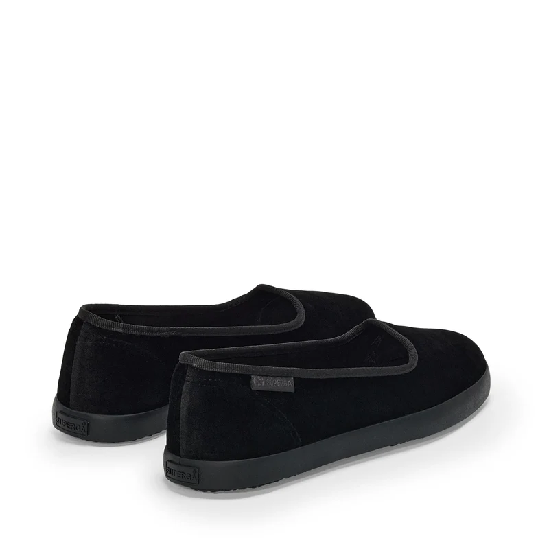 2441 VELVET BALLERINA - Ballerine - Ballerina - Woman - Total Black-Black