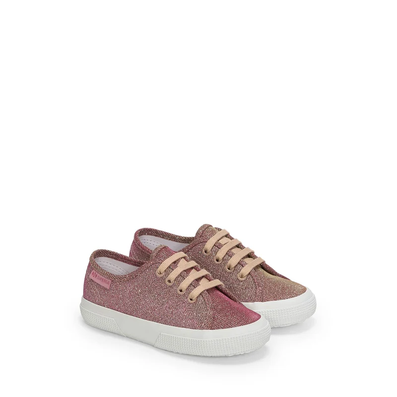 3750 KIDS JERSEY LAME LEGGERA - Le Superga - Low Cut - Girl - Platinum Rose