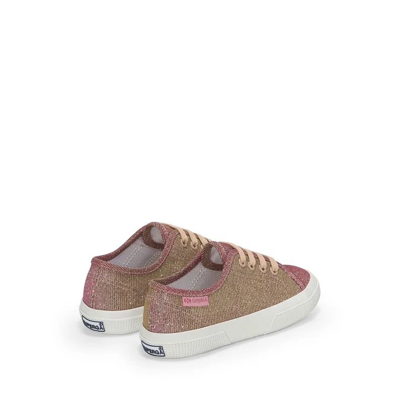 3750 KIDS JERSEY LAME LEGGERA - Le Superga - Low Cut - Girl - Platinum Rose