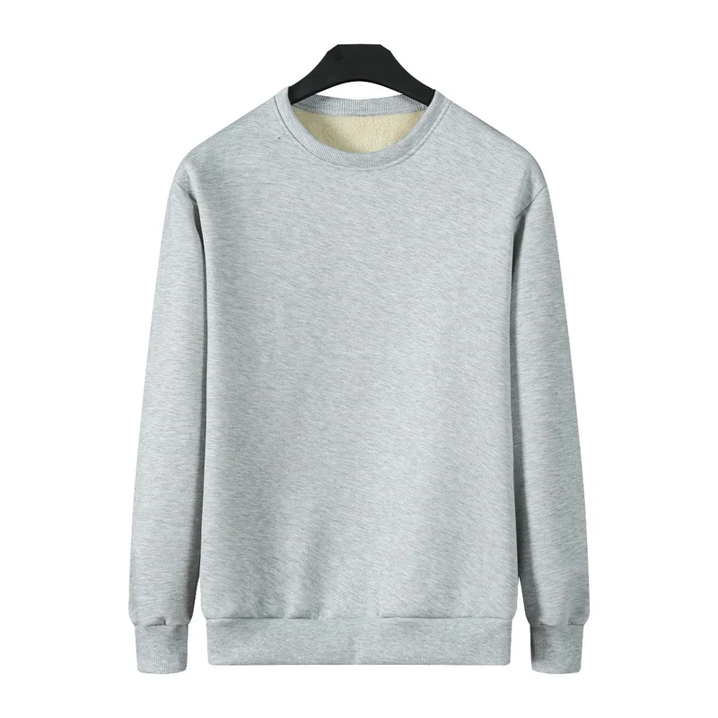 Herren Gefüttertes Rundhals-Sweatshirt mit Teddyfutter & gerippten Bündchen Nord Taschen