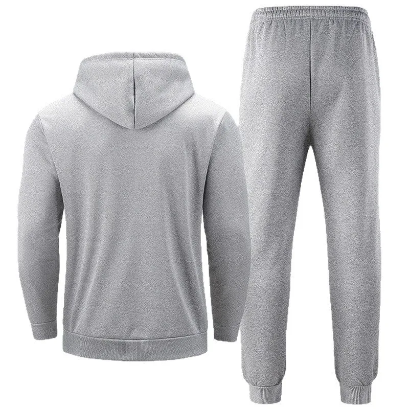Herren Gefüttertes Freizeit-Set aus Kapuzenpullover mit Teddyfutter‑Kapuze & Thermo-Jogginghose Nord Taschen