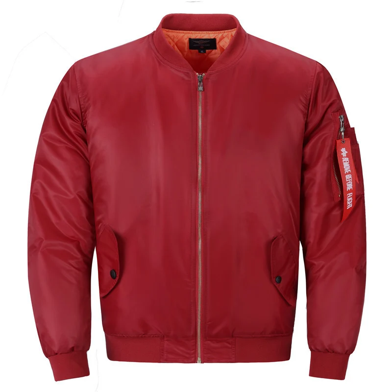 Herren Pilotenbomberjacke im Aviator-Look mit Nylonoberfläche und Utility-Ärmeltasche Nord Taschen