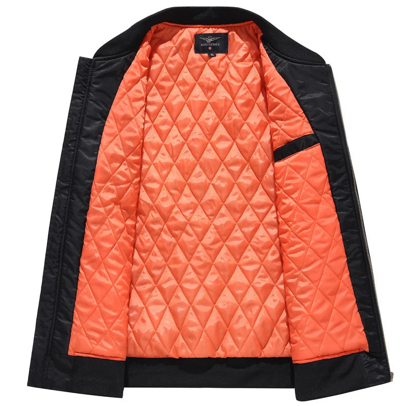 Herren Pilotenbomberjacke im Aviator-Look mit Nylonoberfläche und Utility-Ärmeltasche Nord Taschen