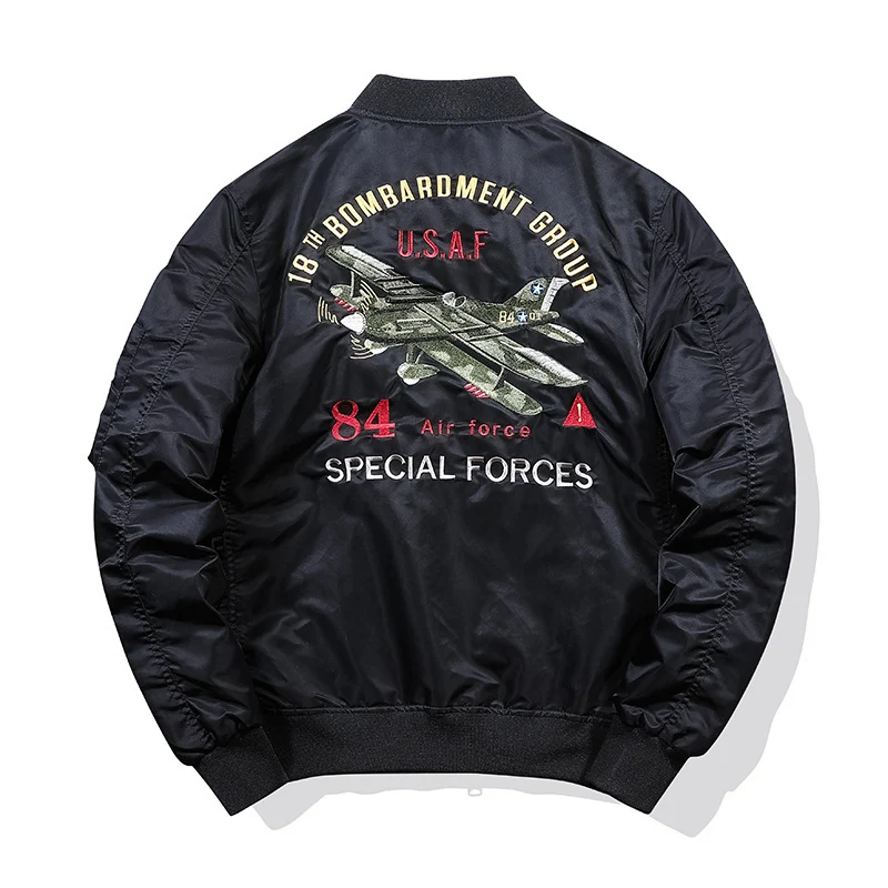 Herren Pilotenblouson mit Military‑Patches, Ärmeltasche und winddichter Nylon‑Optik Nord Taschen