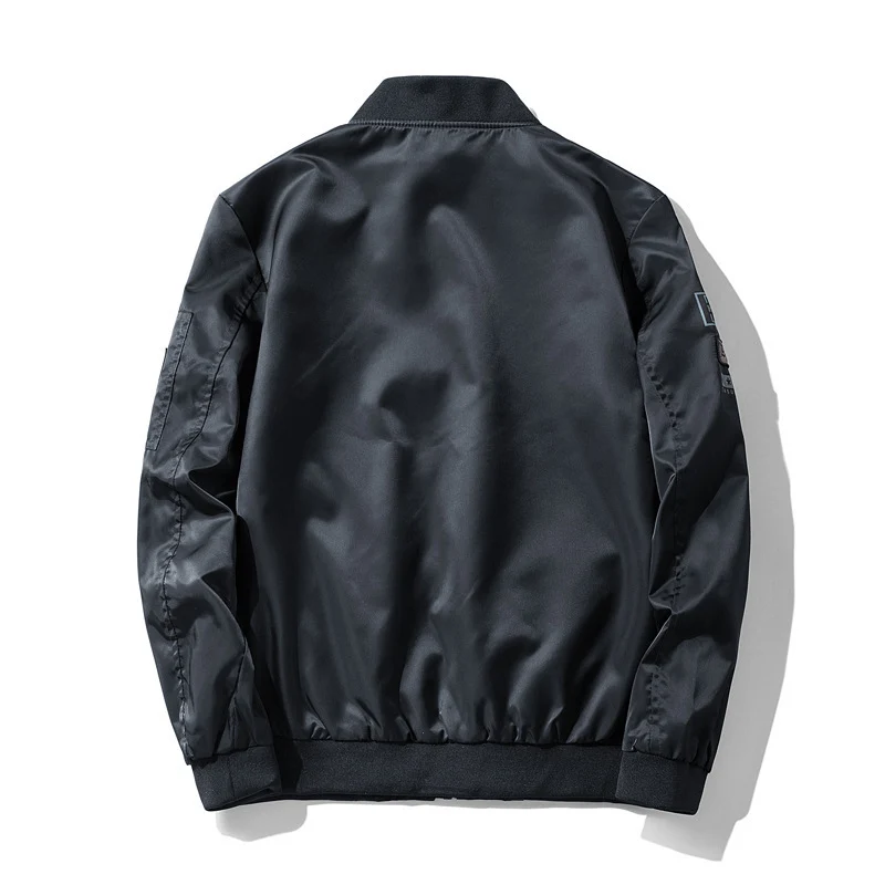 Herren Piloten-Bomberjacke im Aviator-Look mit Patch‑Applikationen und windabweisendem Nylon Nord Taschen