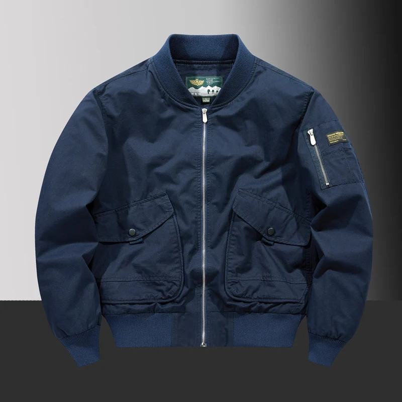 Herren Pilot‑Bomberjacke im Urban‑Utility‑Stil mit großen Klapp‑Pattentaschen und Ärmel‑Reißverschlusstasche Nord Taschen
