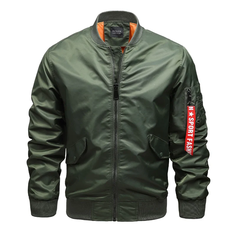 Herren Pilot‑Bomber mit Ärmel‑Organizer, Utility‑Taschen und Rippbündchen Nord Taschen