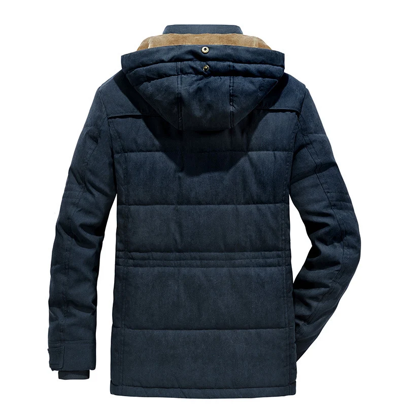 Herren Parka im Field‑Style mit cordgefüttertem Innenkragen und Mehrfach‑Taschen Nord Taschen