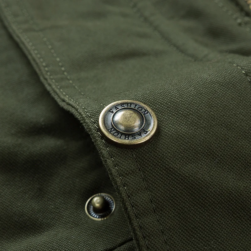 Herren Outdoor-Parka im Field-Style mit Teddyfutter und Utility-Taschen Nord Taschen