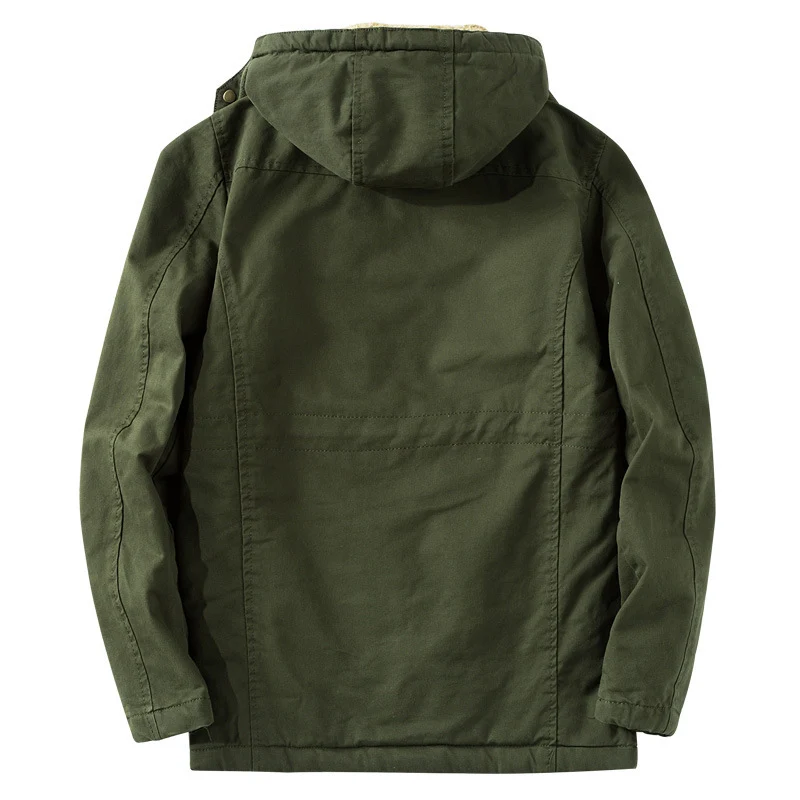 Herren Outdoor-Parka im Field-Style mit Teddyfutter und Utility-Taschen Nord Taschen
