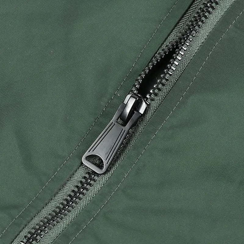 Herren Nylon-Flightbomber mit Ärmeltasche, gesteppter Thermo-Innenlage und geripptem Saum Nord Taschen