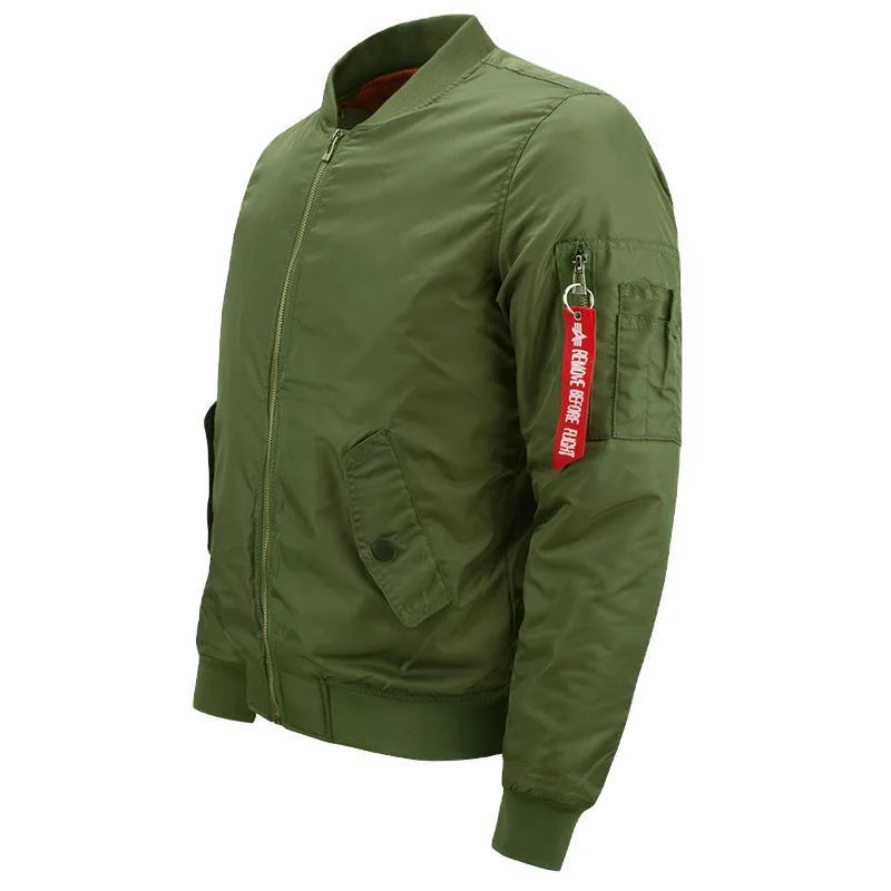 Herren Nylon-Bomberjacke mit dezentem Glanz, gestepptem Thermofutter und Utility-Ärmeltasche Nord Taschen