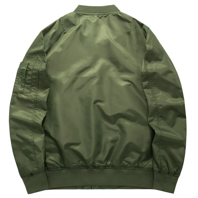 Herren Nylon-Bomberjacke im Pilotenstil mit wattierter Thermofütterung und Ärmeltasche Nord Taschen