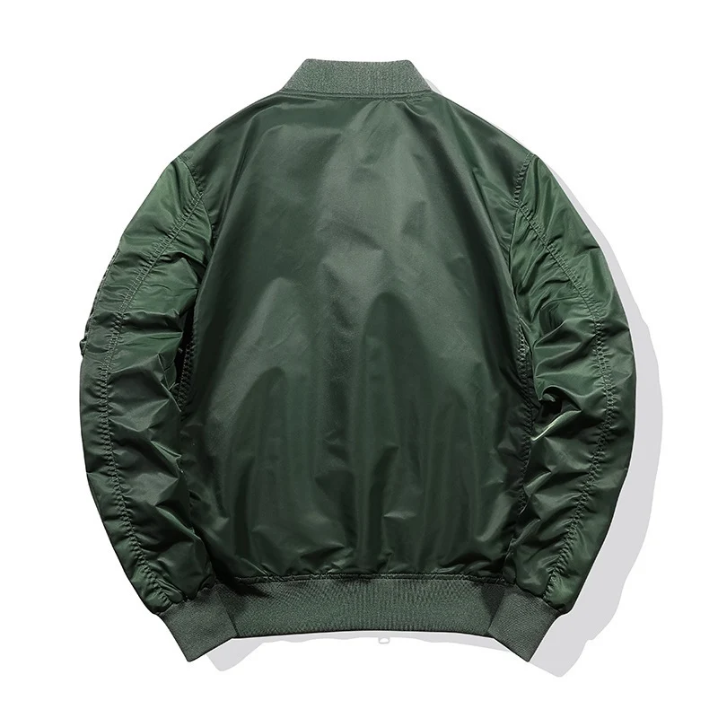 Herren Nylon-Bomberjacke im Aviator-Stil mit Ärmeltasche und gerippten Bündchen Nord Taschen