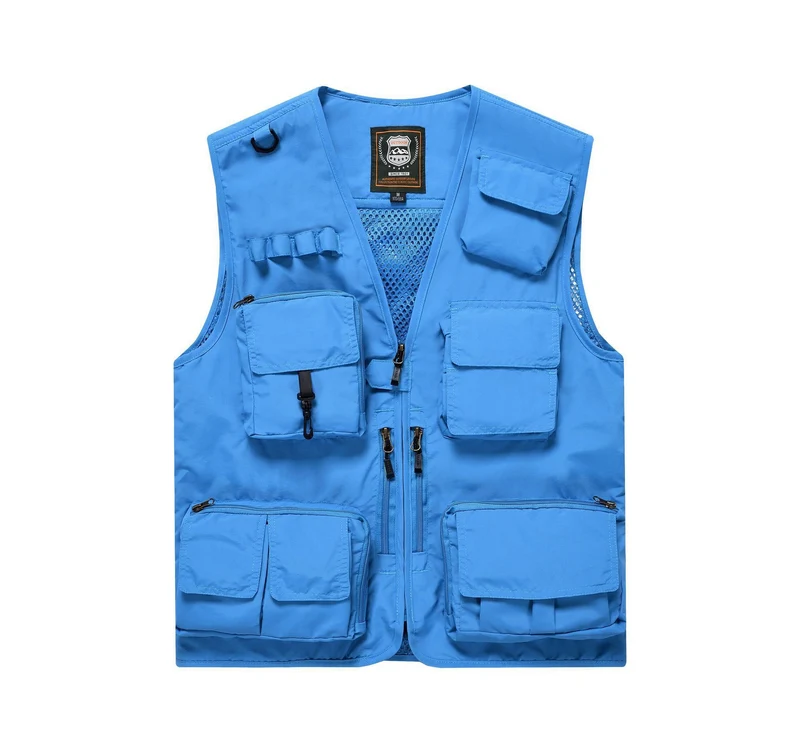 Herren Multifunktionale Utility-Weste mit zahlreichen Taschen und Mesh-Rücken Nord Taschen