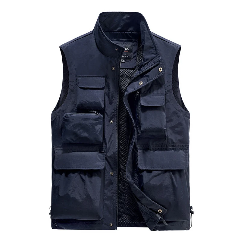 Herren Multifunktionale Utility‑Weste mit Mesh‑Futter und Mehrfach‑Taschen Nord Taschen