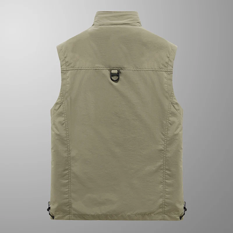 Herren Multifunktionale Outdoor-Utility-Weste mit fleecegefütterter Thermo-Innenlage und Mehrfachtaschen Nord Taschen