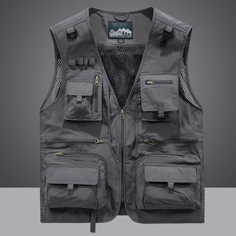 Herren Multifunktionale Angler- und Utilityweste mit Mesh‑Einsätzen und Multifachtaschen Nord Taschen