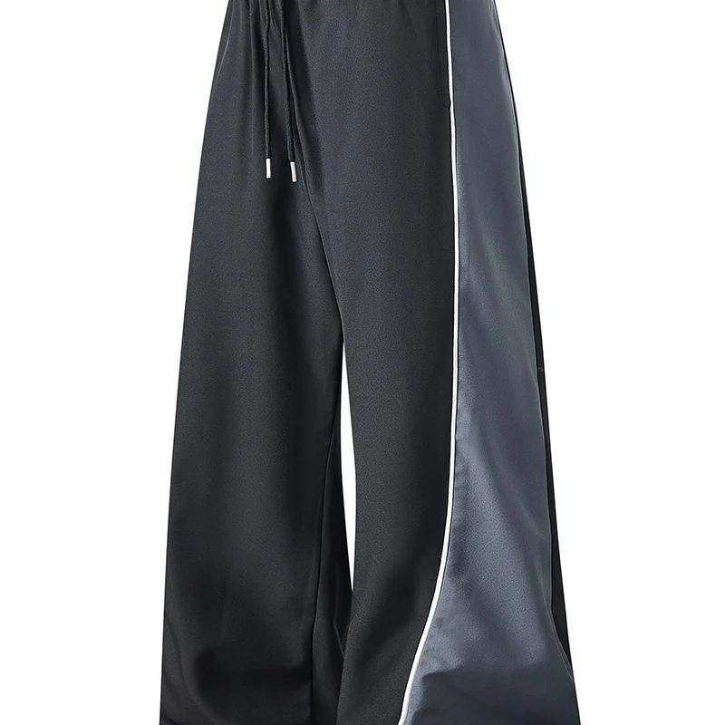 Herren Extrabreite Trackpants mit glänzenden Seiteneinsätzen & Kontrastpaspel Nord Taschen