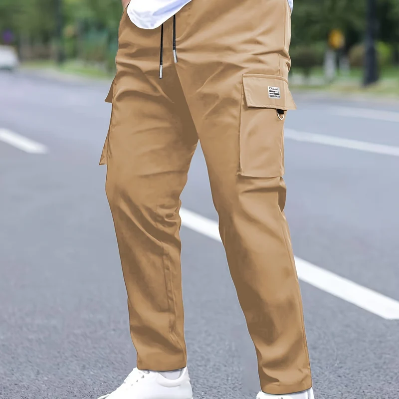 Herren Cargohose konisch zulaufend im Joggerstil mit Tunnelzug, Klappfächern & D‑Ring Nord Taschen