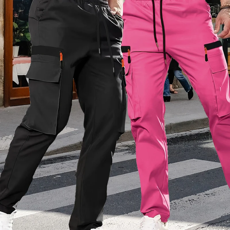 Herren Cargohose im Joggerstil mit elastischem Bund, Tunnelzug & Mehrfachtaschen Nord Taschen