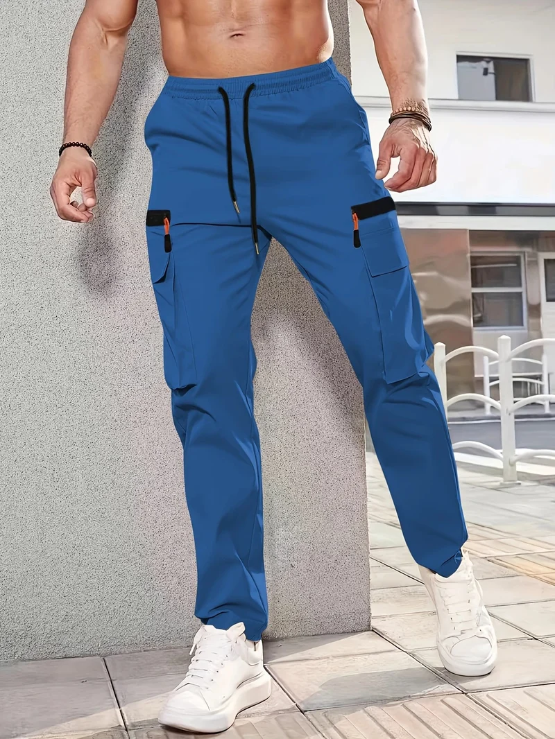 Herren Cargohose im Joggerstil mit elastischem Bund, Tunnelzug & Mehrfachtaschen Nord Taschen