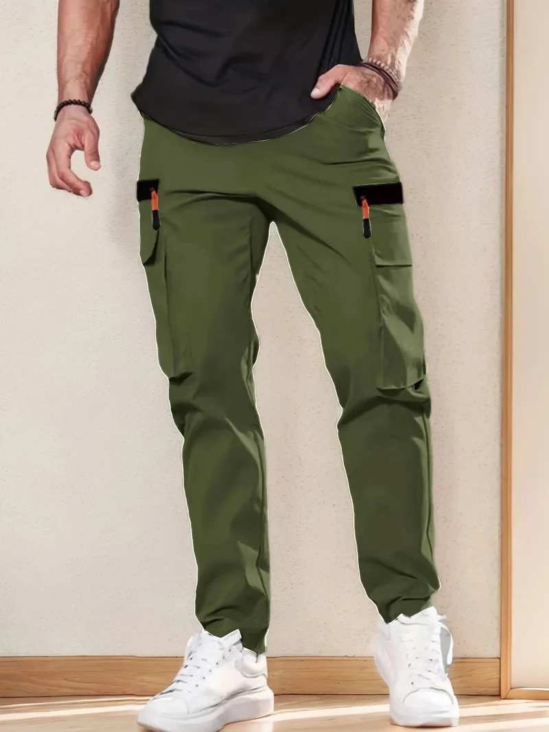 Herren Cargohose im Joggerstil mit elastischem Bund, Tunnelzug & Mehrfachtaschen Nord Taschen