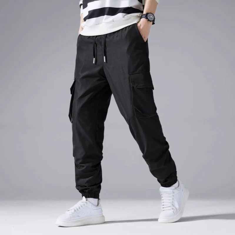 Herren Cargo-Jogginghose mit Tunnelzug, elastischen Knöchelbündchen & Mehrfachtaschen Nord Taschen