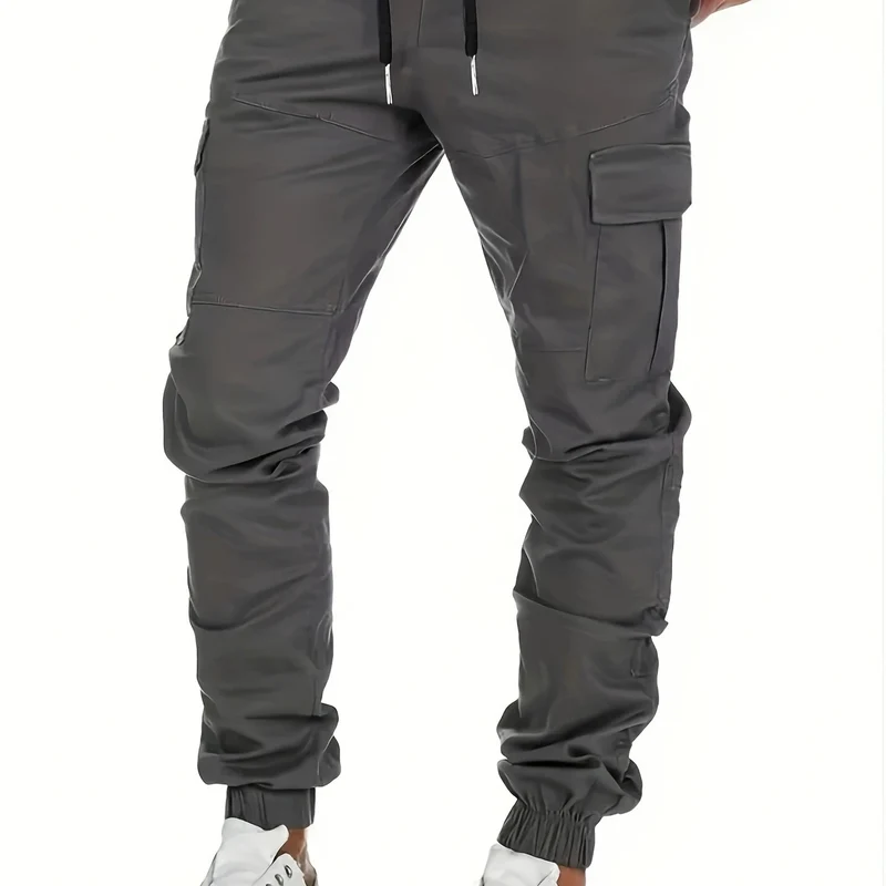 Herren Cargo-Jogginghose mit Tunnelzug, elastischen Bündchen und großen Klappentaschen Nord Taschen