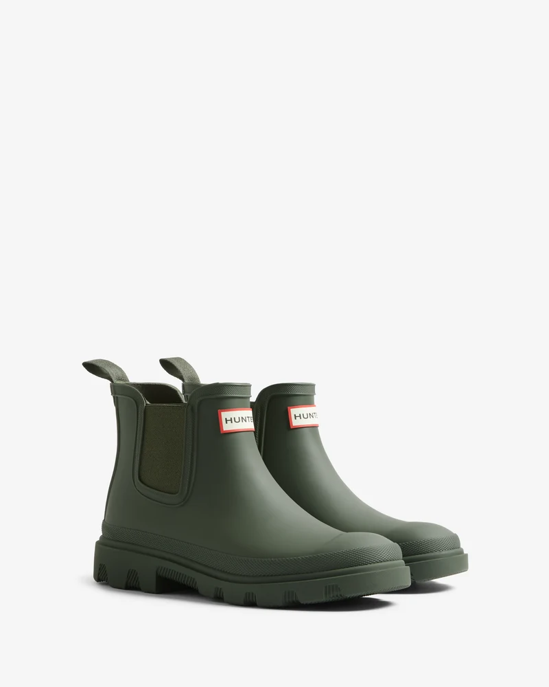Downpour Chelsea Gummistiefel Dunkelgrün (Unisex)