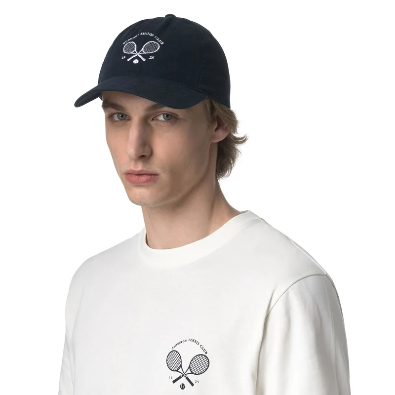 TENNIS MATCH CAP - Headwear - Cap - Unisex - Navy-White Avorio
