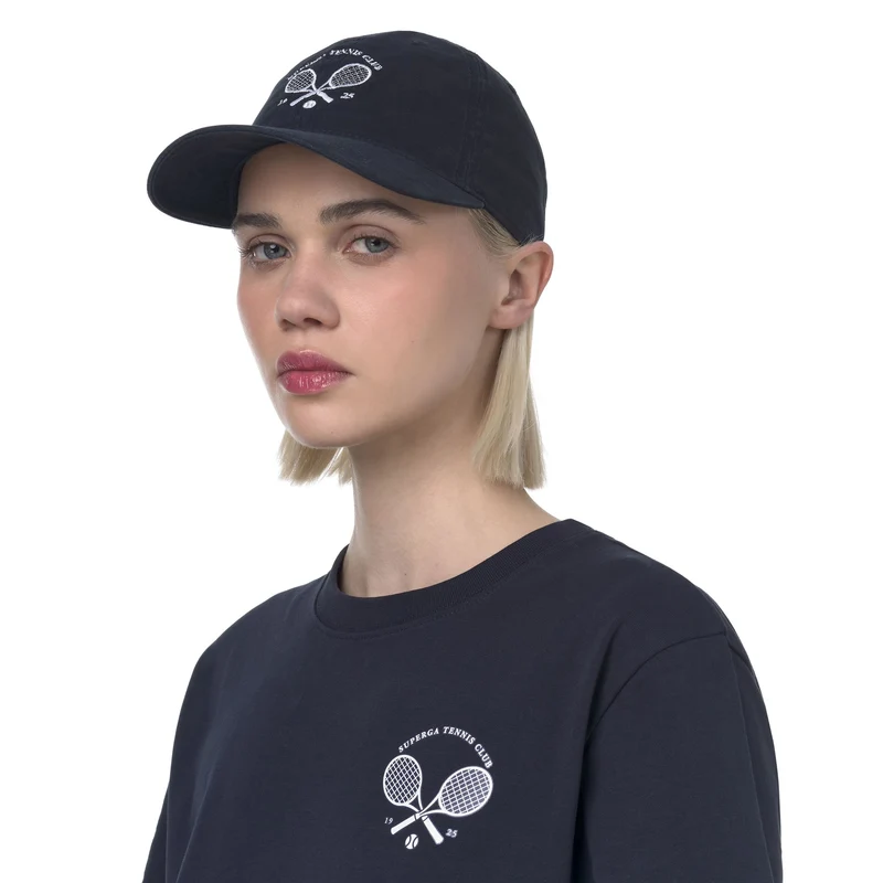 TENNIS MATCH CAP - Headwear - Cap - Unisex - Navy-White Avorio
