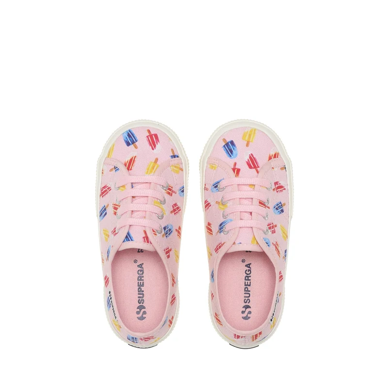 3750 KIDS ICE LOLLY PRINT LEGGERA - Le Superga - Low Cut - Kid unisex - Pink Nosegay-Ice Lolly