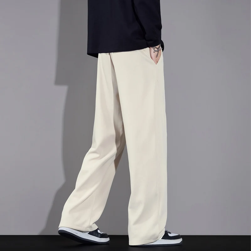 Herren Weite Relaxed-Jogginghose mit Tunnelzug und geradem Bein Nord Taschen