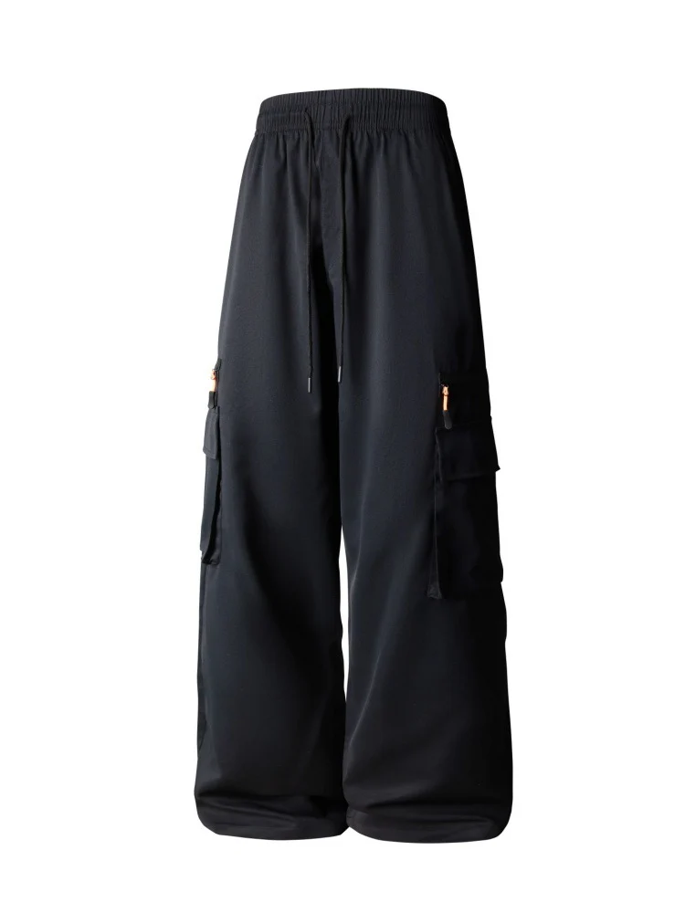 Herren Weite Cargo-Hose im Oversize-Schnitt mit elastischem Tunnelzugbund und Multifachtaschen Nord Taschen