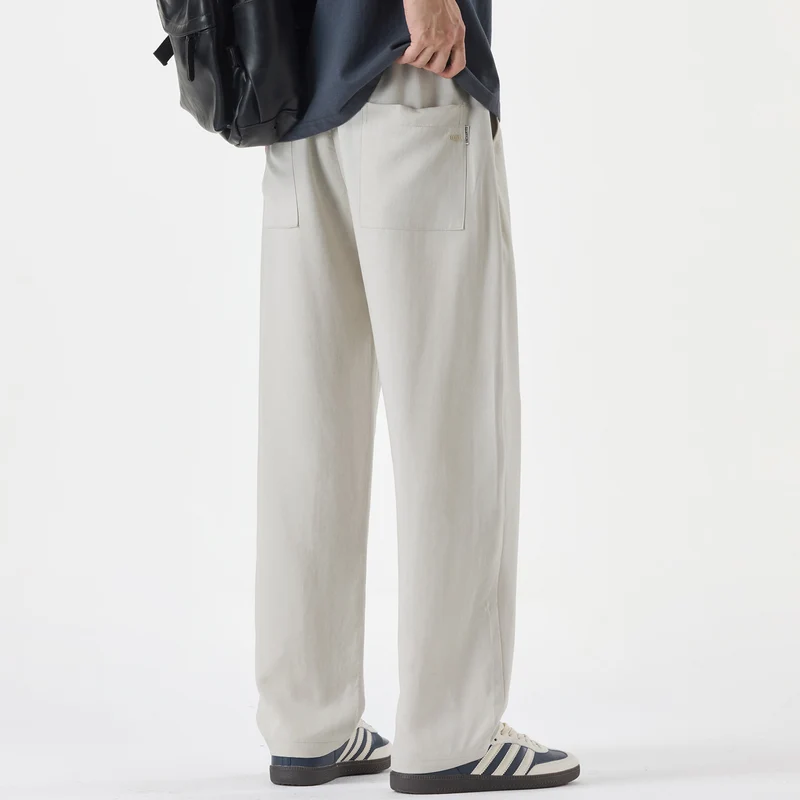 Herren Weite Bundfalten-Hose im Relaxed-Fit aus Baumwoll-Twill Nord Taschen