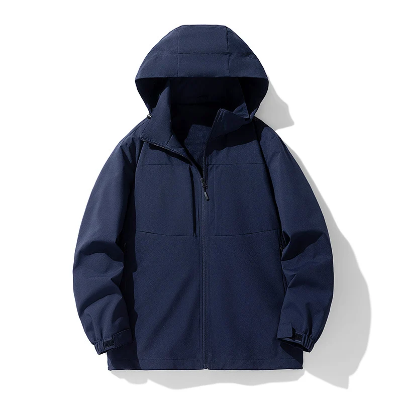Herren Wasserabweisende Softshell-Outdoorjacke mit Kapuze, atmungsaktivem Netzfutter und verdecktem Reißverschluss Nord Taschen