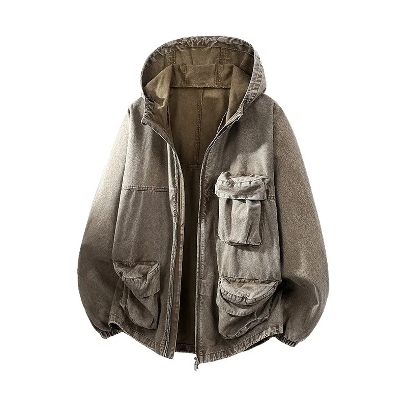 Herren Urban-Workwear Kapuzenjacke aus Canvas mit großen Stautaschen Nord Taschen