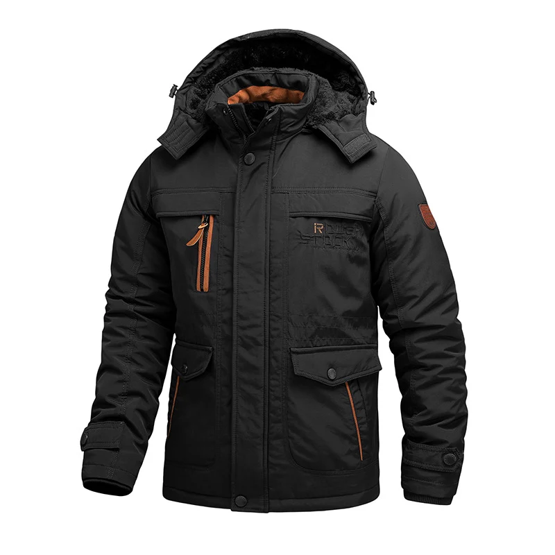 Herren Thermo-Outdoorparka mit abnehmbarer Kapuze und multifunktionalen Taschen Nord Taschen