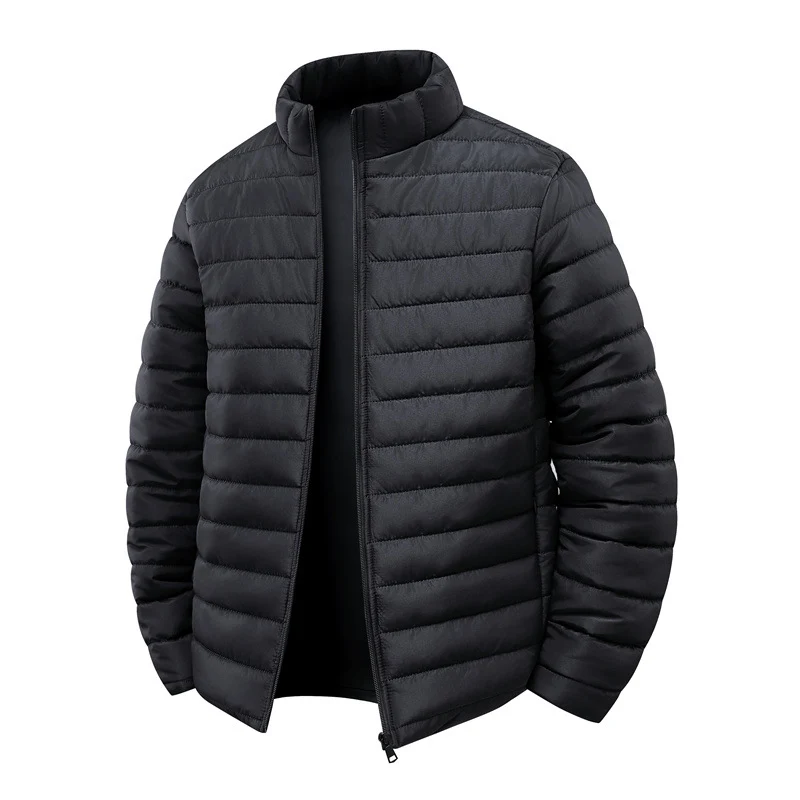 Herren Steppjacke mit leichter Thermoisolierung und hohem Stehkragen Nord Taschen