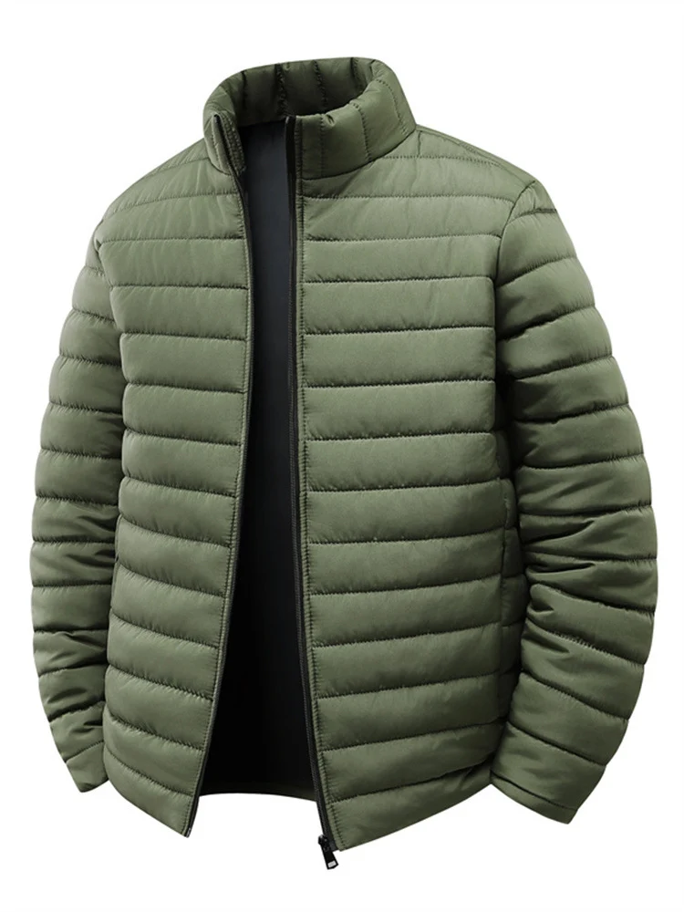 Herren Steppjacke mit leichter Thermoisolierung und hohem Stehkragen Nord Taschen