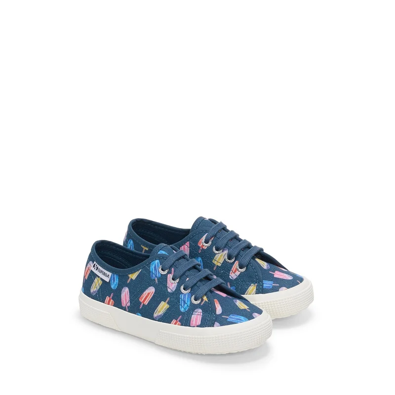 3750 KIDS ICE LOLLY PRINT LEGGERA - Le Superga - Low Cut - Kid unisex - Blue Navy-Ice Lolly