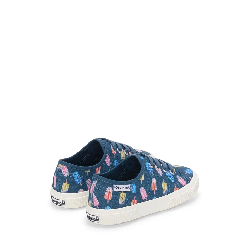 3750 KIDS ICE LOLLY PRINT LEGGERA - Le Superga - Low Cut - Kid unisex - Blue Navy-Ice Lolly