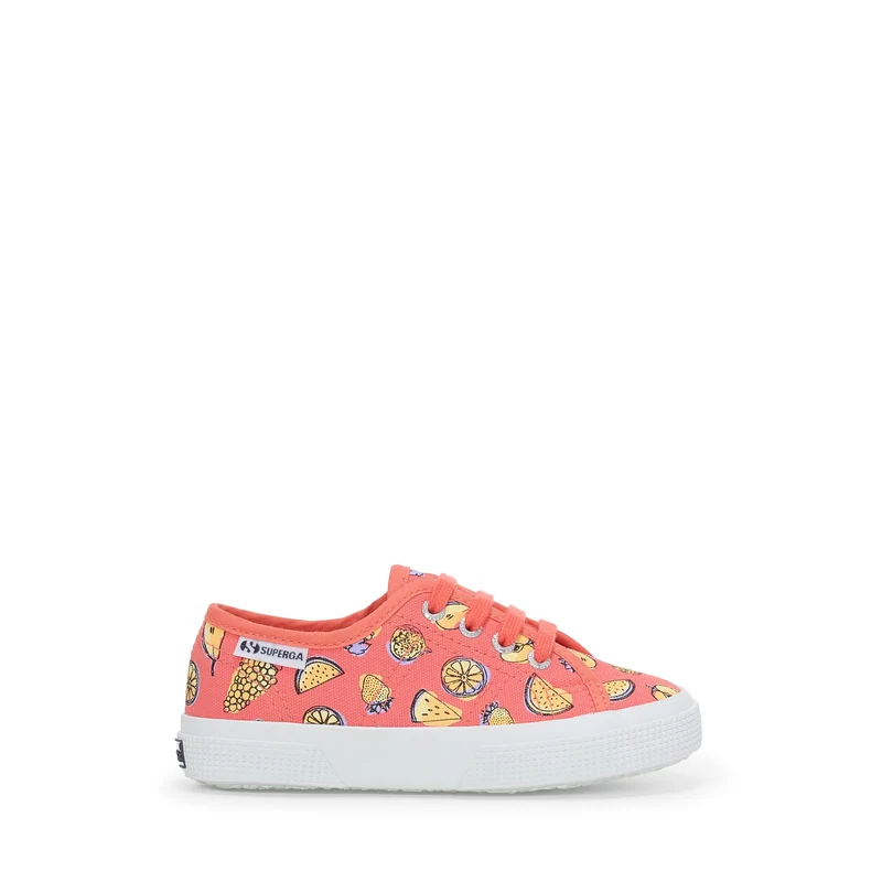 3750 KIDS FRUIT PRINT LEGGERA - Le Superga - Low Cut - Kid unisex - Pink Coral-Fruit Print