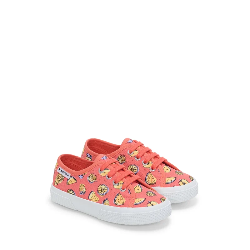 3750 KIDS FRUIT PRINT LEGGERA - Le Superga - Low Cut - Kid unisex - Pink Coral-Fruit Print