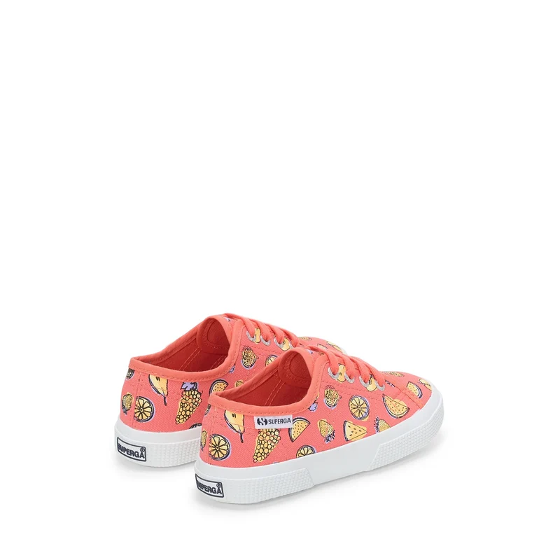 3750 KIDS FRUIT PRINT LEGGERA - Le Superga - Low Cut - Kid unisex - Pink Coral-Fruit Print