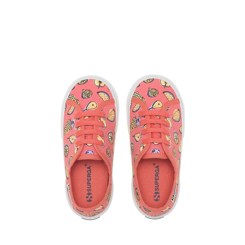 3750 KIDS FRUIT PRINT LEGGERA - Le Superga - Low Cut - Kid unisex - Pink Coral-Fruit Print