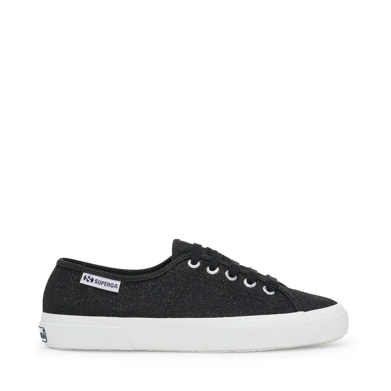 3750 JERSEY LAME LEGGERA - Le Superga - Low Cut - Woman - Black