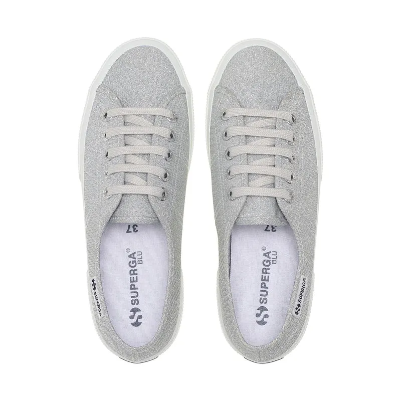3750 JERSEY LAME LEGGERA - Le Superga - Low Cut - Woman - Grey Silver